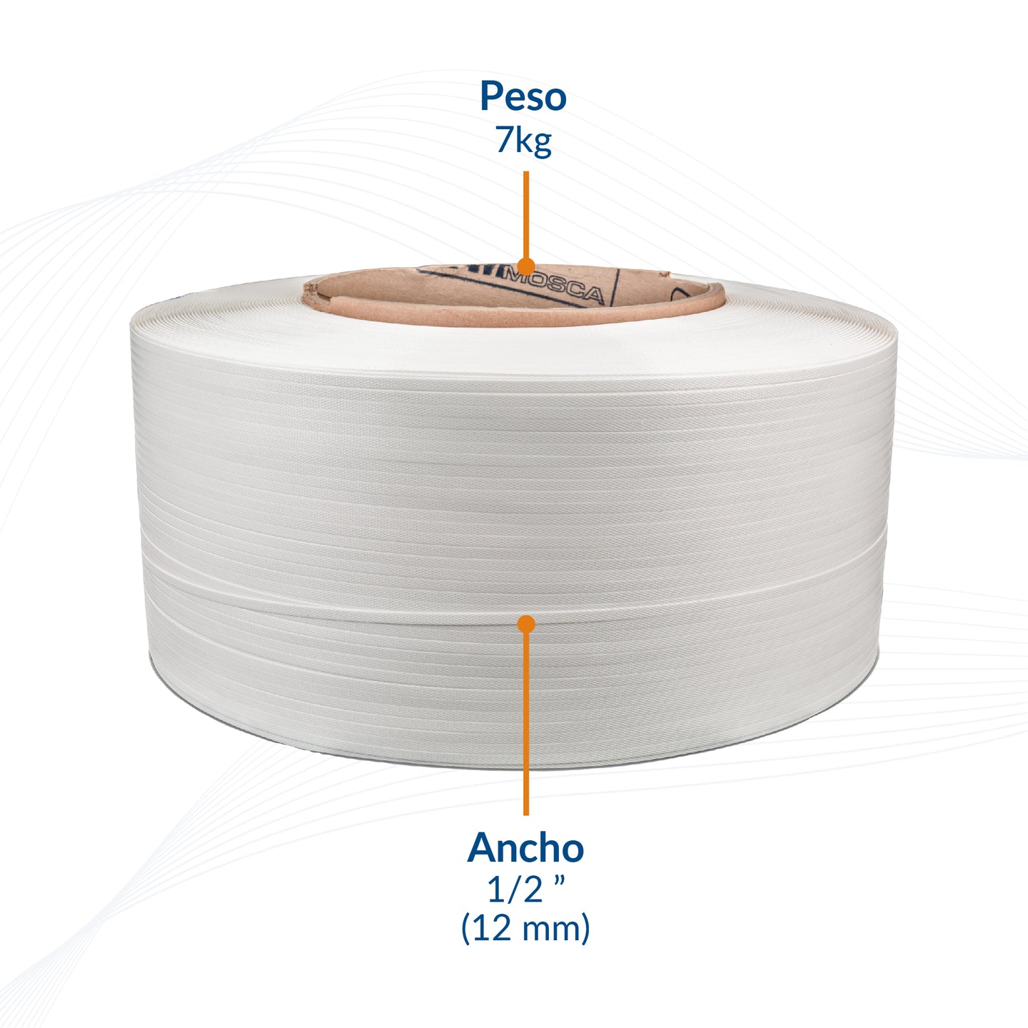 Fleje Automático de Polipropileno 1/2" Blanco